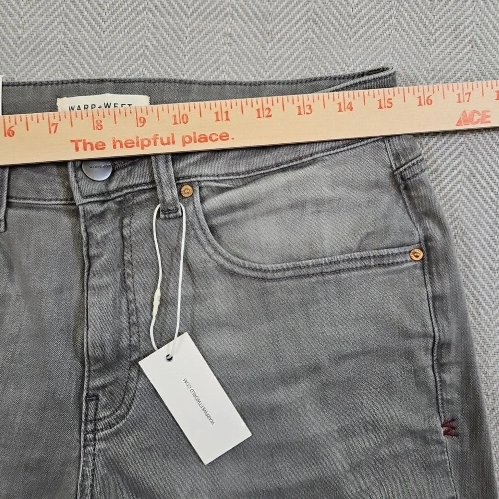 Warp + Weft Ord Jeans Men's W31 L32‎ Chicago Straight Smoke Gray Quiet Luxury